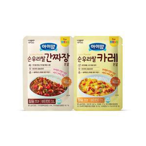 [일동후디스]아이얌 순우리쌀 간짜장/카레 80g 8개 골라담기