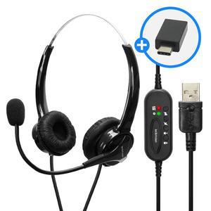 [아이리버] BS-103U 상담 헤드셋 USB 헤드폰 C타입 호환 콜센터 상담사 TM 텔레마케터 CS