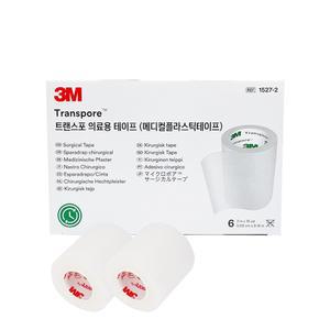 3M 쓰리엠 의료용 테이프 트랜스포 1527-2 5cmX9.1m 1팩 6롤 [2세트]