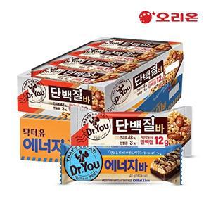[오리온]오리온 닥터유 단백질바(50g) 12개 + 에너지바(40g) 15개
