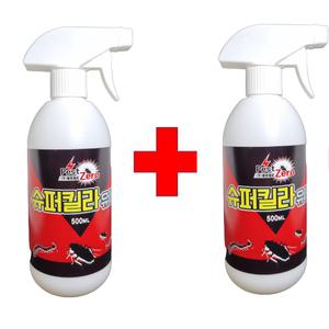 10배강력 슈퍼킬라500ml 2개 빈대 벼룩 개미 거미약 지네 노래기약 해충 퇴치제거 살충제