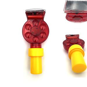 LED 파이프용(40mm) 쏠라 경고등 SM620 / 태양광 자동 충전 태양열 깜빡이 유도등 햇빛 안전용품