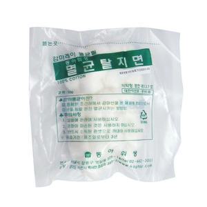 동아 멸균 탈지면 코튼볼(10g) x 10봉/코튼볼/절단솜/