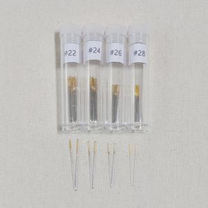 십자수 바늘 세트 22호 24호 26호 28호 10개입 태피스트리 바늘통포함