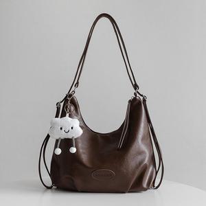 [LAINI]레더 셔링 숄더 쓰리웨이 보부상 가방 ba-60655c