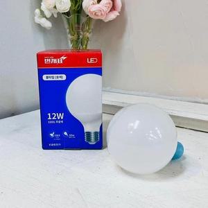 [HYIJTM2D_4B]주광색 12W 볼타입 롱넥 번개표 LED