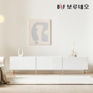 [착불] 보루네오 루이 1800 템바보드 여닫이 거실장 높은 티비다이