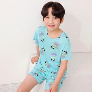 남아 잠옷 키즈 주니어 컴온바둑이 쿨냉감 반팔 세트