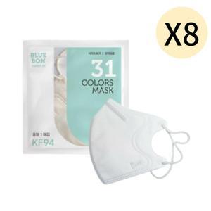 블루본 클래식 KF94 마스크 중형 화이트 추천 30매 X8