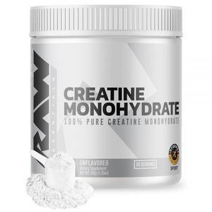 RAW Nutrition 크레아틴 모노하이드레이트 파우더, 무향 (30회분) - 운동 성능을 위한 미립자 크레아틴 모