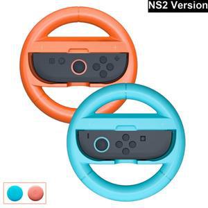Nintendo Switch2 Joy-Con Mario Kart 8 디럭스 ABS 소재 핸들 그립 용 2pcs 레이싱 휠 컨트롤러