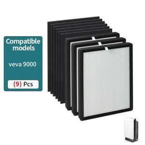 ProHEPA 9000 HEPA 교체 필터 Veva 공기 청정기 호환 3 + 6 프리 포함