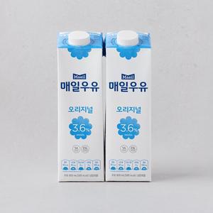 [매일유업] 우유 오리지널 후레쉬팩 900ML*2