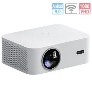 완보 X2MAX 미니 LED 빔 프로젝터 FHD 1080p 고화질 안드로이드 9.0 WIFI 미러링 소형 휴대용 가정용 사무실 캠핑 차박