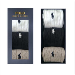 [폴로 랄프 로렌](김해점)숙녀 케이블 3족세트 여성양말 POLO13286