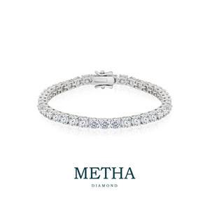 메타다이아몬드 실버925 모이사나이트 테니스 팔찌 1종(총 12.0ct)