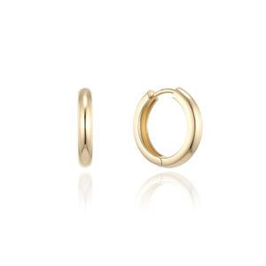 로이드 14,18k 모던브리티쉬 베이직 15mm 원터치 귀걸이 LOFM3091G