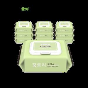 꿈토리 물티슈 엠보싱 55gsm 100매 x10팩