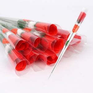 심플한 장미한송이조화 인조장미 졸업 입학 인테리어