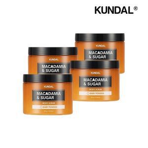 [쿤달] 마카다미아 앤 슈가 바디스크럽 베이비파우더 550g x4개