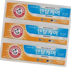 (제스트)치약 오리지날 암앤헤머 3개입 150g 치아관리 냄 입냄