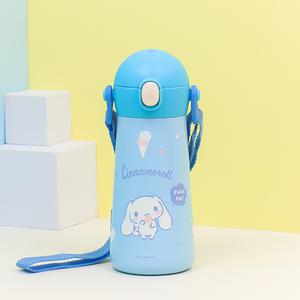 시나모롤 원터치 어깨끈 이중스텐물통 460ml