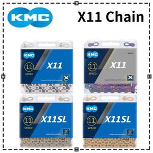 체인교체 KMC 자전거 체인 X11 X11SL MTB 도로 실버 골드 11V 11 스피드 크랭크셋 시마노 SRAM 부품