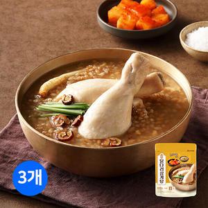 [바른] 부드러운 닭다리와 구수한 볶은현미가 들어간 닭다리 삼계탕 600gx3개