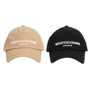 [우영미]24SS 우영미 엠브로이드 볼캡 모자 블랙 2COLOR W241AC52