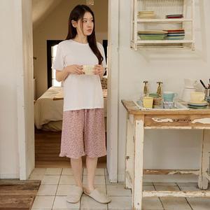 [기타]찌니야 여성용 이레플라워 60수레이온 7부잠옷바지