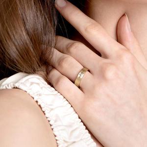 [골드팡] 14k 마이드로잉 이니셜 각인반지 3.8mm
