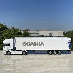 1:50 스케일 다이캐스트 합금 Scania 트럭 견인 장난감 자동차 모델 클래식 향수 선물 기념품 정적 디스플