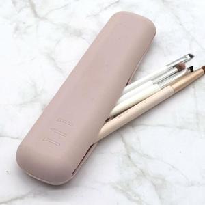 [라일리] Rly 메이크업브러쉬 실리콘 실리콘 베이지 파우치 파우치