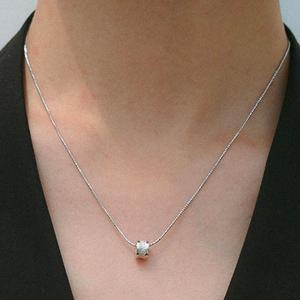 [플릿] 해류 TEXTURE RING NECKLACE - SILVER