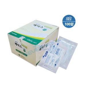 큐앤큐 메딕스밴드 드레싱밴드 2호(7X10cm) 100매입 병원 거즈 붕대 습윤 반창고