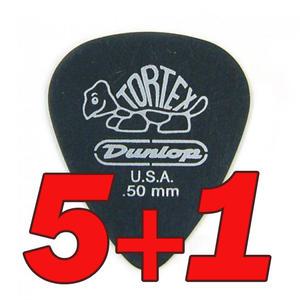 다섯개 사면 하나 더! Dunlop 피크 Tortex Pitch Black Standard 0.5mm [488R.50]