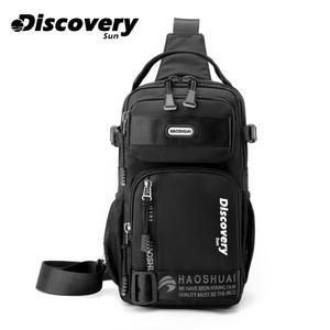 DISCOVERY SUN 남성용 크로스바디 백 나일론 숄더백 남자 메신저백 여행 핸드백 레저 패션 배낭