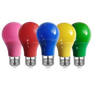 화려한 Led 전구 E27 3W 5W 7W 9W 램프 AC220V 110V 레드 블루 그린 노란색 핑크 Bombillas Lampara 바 KTV