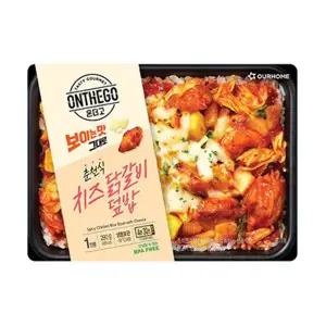[장보기]아워홈 온더고 춘천식 치즈닭갈비덮밥 290g, 1개