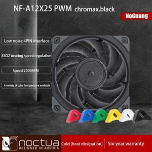 2025 NOCTUA NF-A12x25 PWM chromax.black.swap 4핀 PWM 온도 제어 팬 수냉식 배기 섀시 냉각 팬