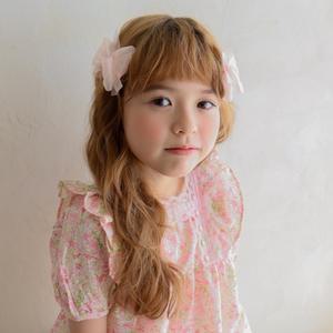 버터 시스루 리본핀 (2P) 유아헤어핀