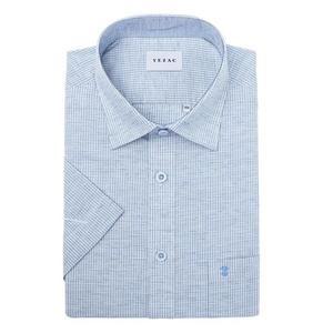 [갤러리아] 예작 남자 정장 셔츠 25S/S 반팔 체크 남방 YJEMBA283BL
