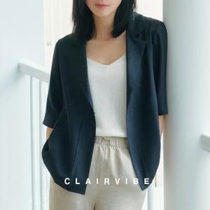 끌레르바이브 베이직하프슬리브썸머카라자켓1종