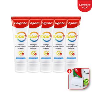 [콜게이트]콜게이트 미국 고불소 잇몸 충치 불소 토탈 프로페셔널 클린 치약 110gx5개+치약짜개