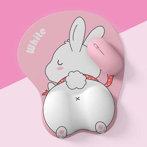 스포트라이트 화이트래빗 WE 손목보호 캐릭터 마우스 패드 손목받침대