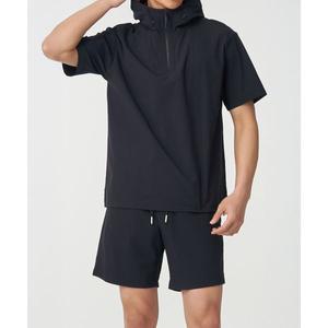 코오롱 스포츠 남성 반팔 후드 아노락 데이팩 TLTCM25697BLK 316089