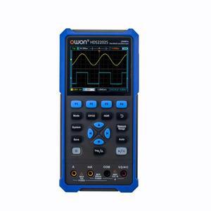 OWON HDS2202S 디지털 오실로스코프 2 채널 200Mhz 대역폭 휴대용 3 in 1 USB Osiclloscopes + 멀티미터 파