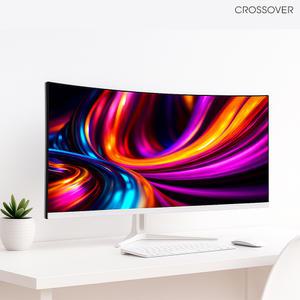 크로스오버 34WG165Hz 커브드 화이트 86cm 와이드 게이밍 컴퓨터 모니터 출시이벤트