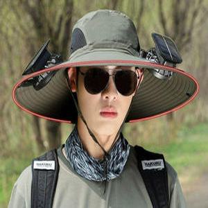 픽셀러 태양열선풍기모자 등산 모자선풍기 여름 휴대용 충전 태양광