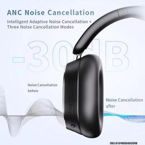 Zuno H1 Bluetooth 헤드폰 6.0 ANC 및 능동형 소음 차단 무선 50H 내구성